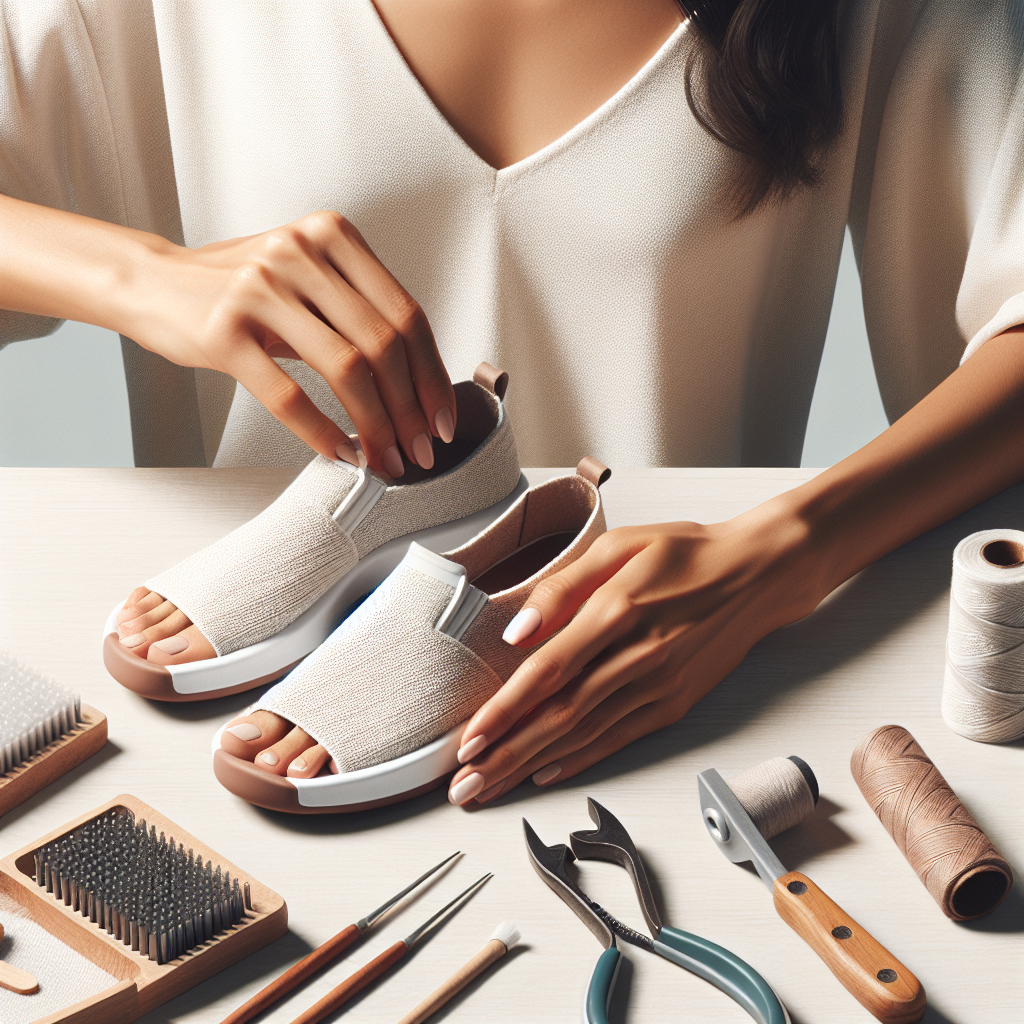 Barfuss-Schuhreparatur